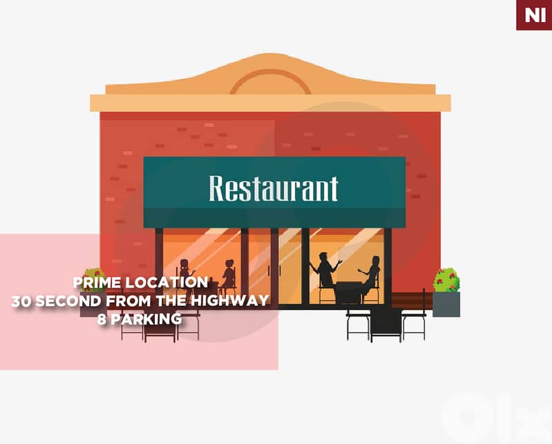 prime location -8 parking SPOTS - Restaurant - jbeil REF#NI128718 0