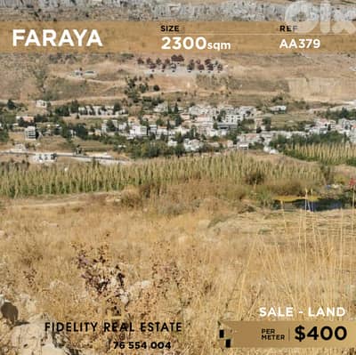 Land for sale in Faraya AA379 أرض للبيع في فاريا،