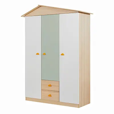 Wooden Kids Wardrobe - خزانة أطفال خشبية