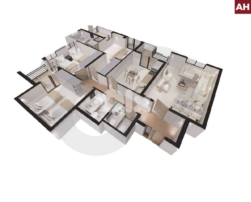 FOR SALE – Apartment in Chtaura (102 SQM – 1st Floor  REF#AH128886 0