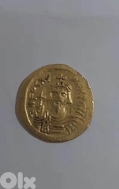 Ancient Gold Coin Eastern Roman Byzantine for Emperor Focas 604_610 Ai