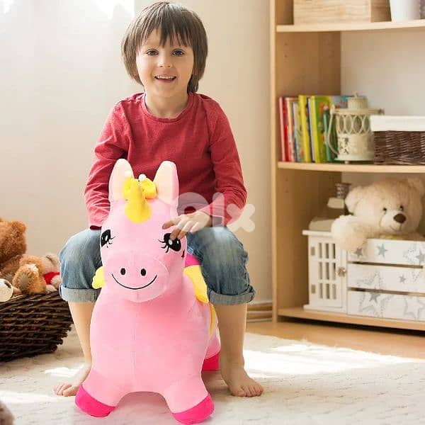 aoriher unicorn hopping horse plush 0