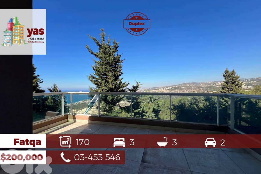 Fatqa 170m2 | 90m2 Terrace | Brand New Duplex | Panoramic View | EH/IV 0