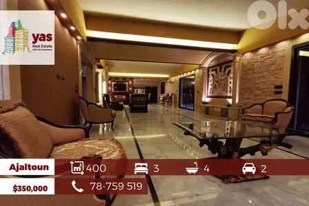 Ajaltoun 400m2 | 100m2 Terrace | Super Unique Property | Luxury | MY |