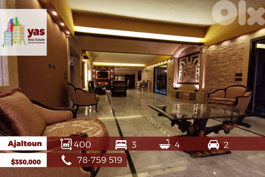 Ajaltoun 400m2 | 100m2 Terrace | Super Unique Property | Luxury | MY | 0