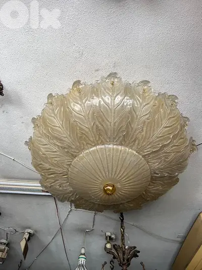 vintage lustre plafoniere murano italy 1970 's ثرية بلفنير مورانو