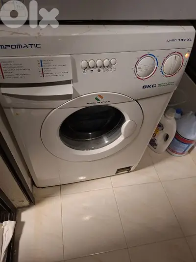 غسالة كامبومتيك ايطالية. موديل 747 8 كيلو