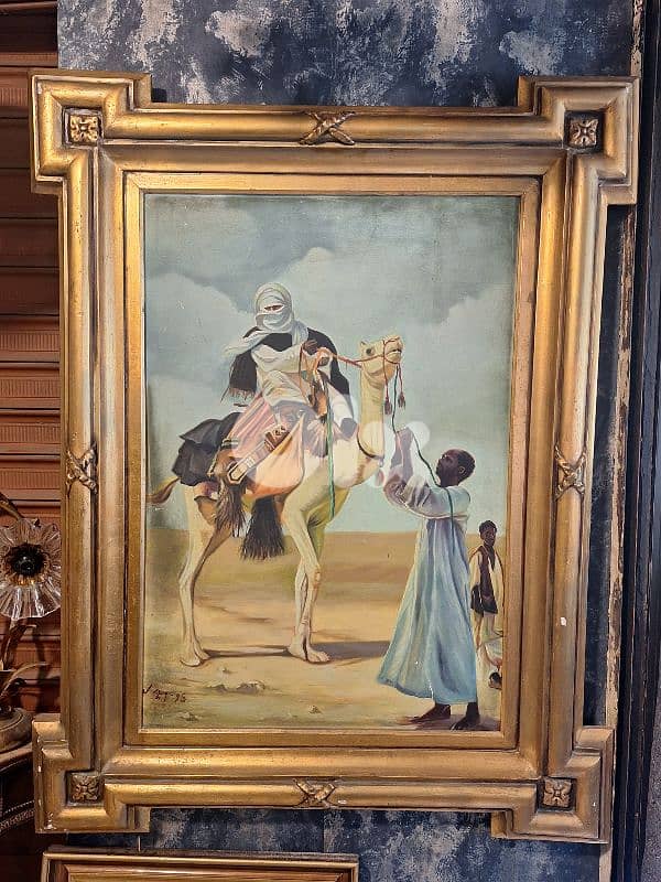 large signed oil painting 0