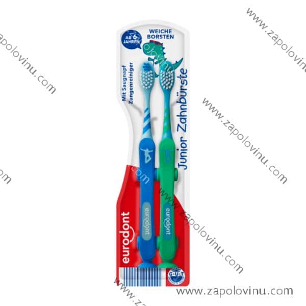 eurodont junior teeth brush 2pc/pk 0