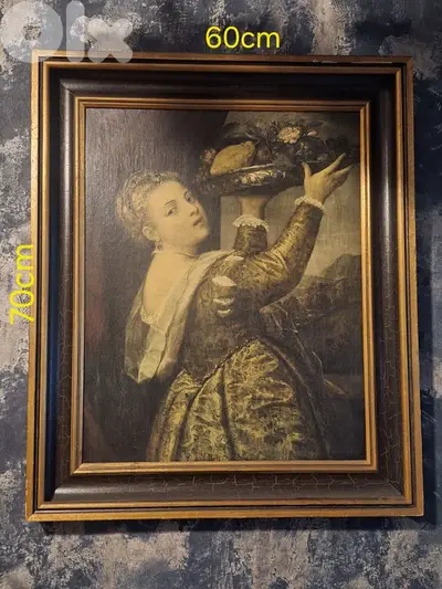 european oil painting on wood