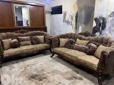 طقم كنبايات خشب زان اربع قطع