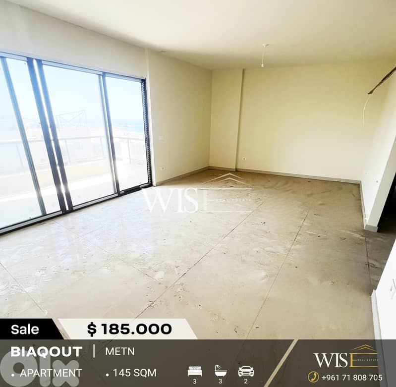 145 SQM Apartment for SALE in Biaqout! 0