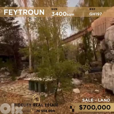 Land for sale in Feytroun GH197 أرض للبيع في فيطرون
