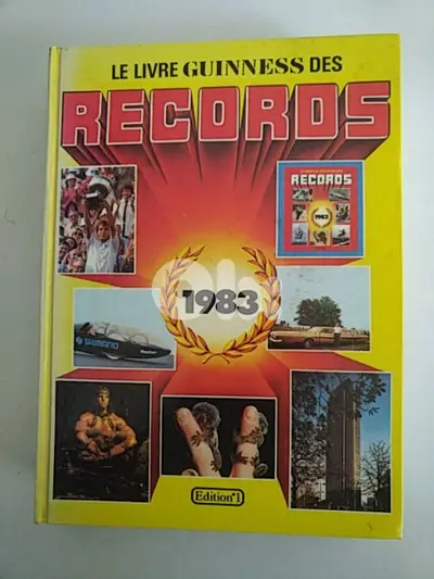 Old book Le Livre Guinness des Records 1ère édition - Not Negotiable