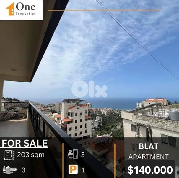APARTMENTS FOR SALE IN BLAT - JBEIL 0