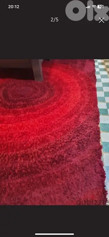 سجادة ثلاث ألوان بوردو ‏3D