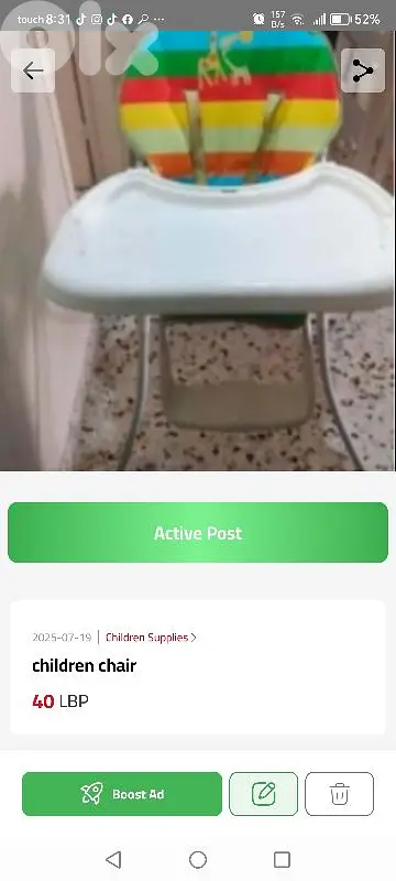 eating chair