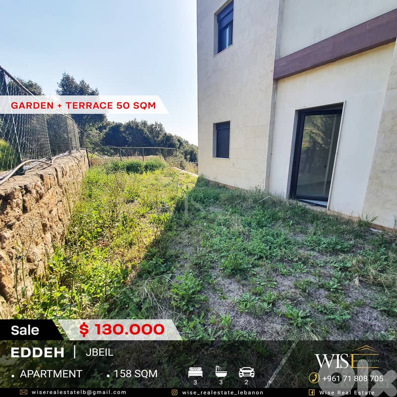 158 SQM Garden Floor Apartment for SALE in Eddeh - Jbeil! 0