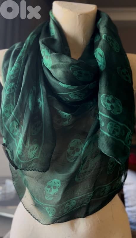 ALEXANDER MQUEEN SILK SCARF 0