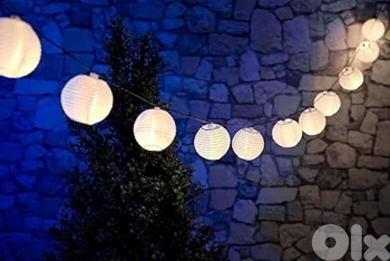 easymaxx solar lantern chain , 10 lights 0