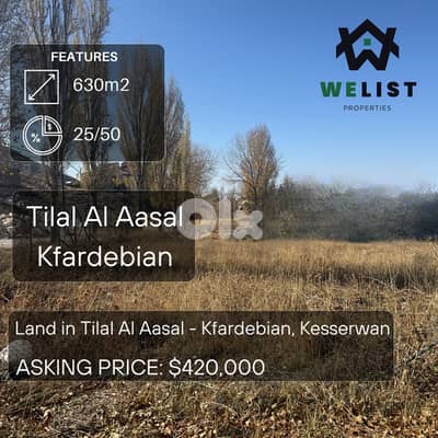 Land for sale in Tilal El Aasal ارض للبيع في منطقة تلال العسل