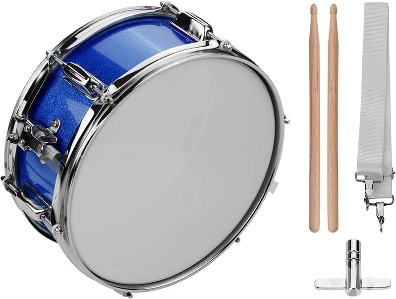 Power Beat 14 Inch Snare Drum Head with Drumsticks and Shoulder Strap 0