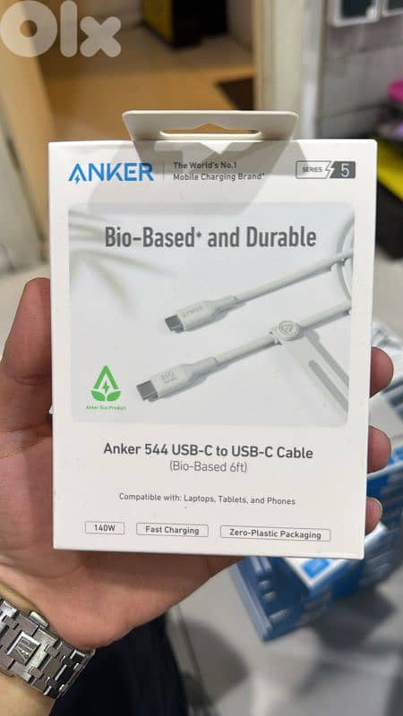 Anker 544 usb-c to usb-c 6ft white 0