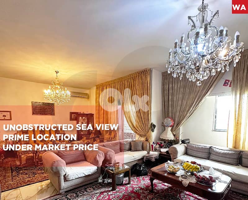 unobstructed sea view - prime location - Khaldeh REF#WA129135 0