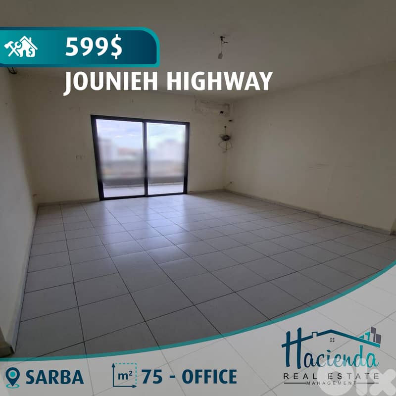 Highway Office For Rent In Sarba Jounieh 0