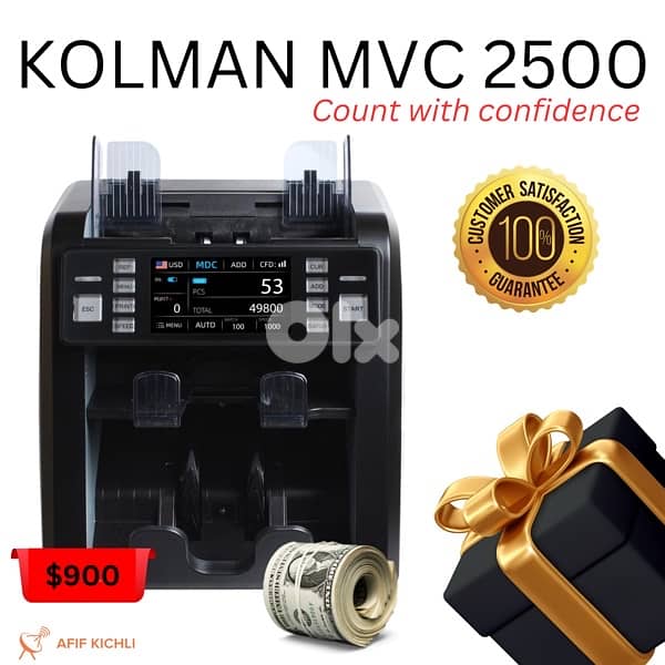 Kolman Pro Money Counter USD EURO LBP 1