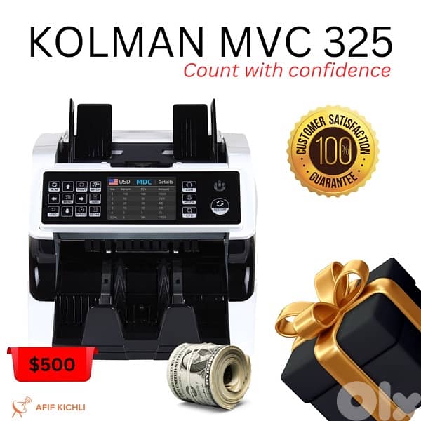 Kolman Pro Money Counter USD EURO LBP 2