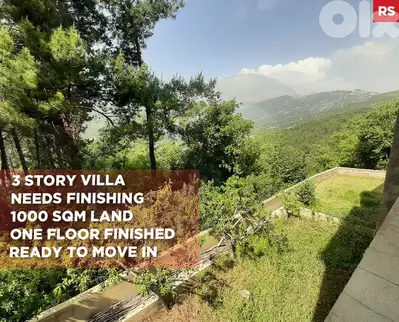 3 story villa in hsoun jbeil on 1000 sqm land REF#RS110984 3 story villa in hsoun jbeil on 1000 sqm land REF#RS110984
