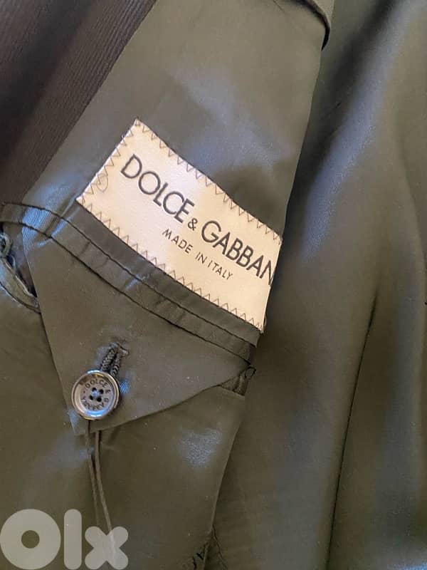 dolce gabbau suit black 2 piece fashionable item 0