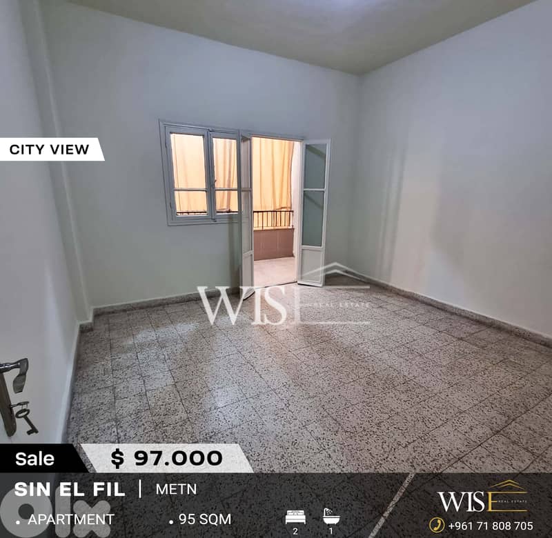 95 SQM Apartment for SALE in Sin el Fil ! 0