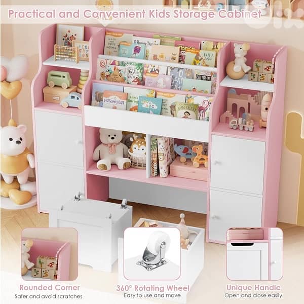 Children's Storage Unit Bookcase with 13 Shelves 0