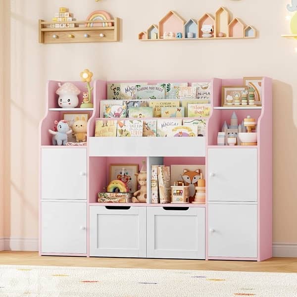 Children's Storage Unit Bookcase with 13 Shelves 1