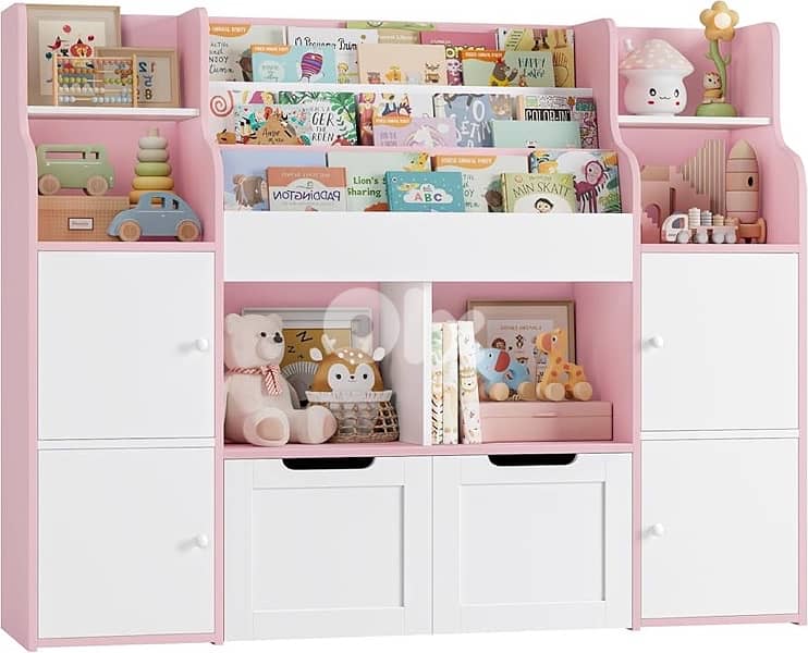 Children's Storage Unit Bookcase with 13 Shelves 4