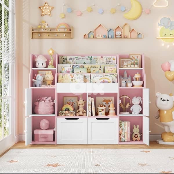 Children's Storage Unit Bookcase with 13 Shelves 6