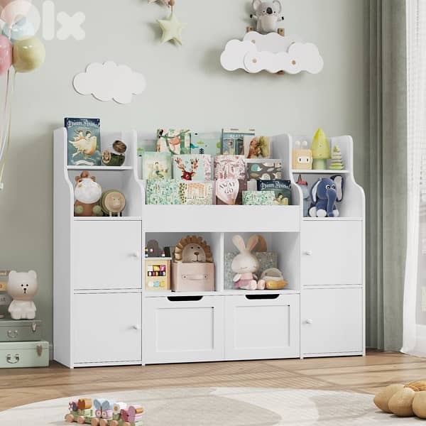 Children's Storage Unit Bookcase with 13 Shelves 10