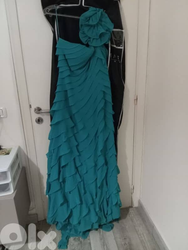 Long Blue Dress 0
