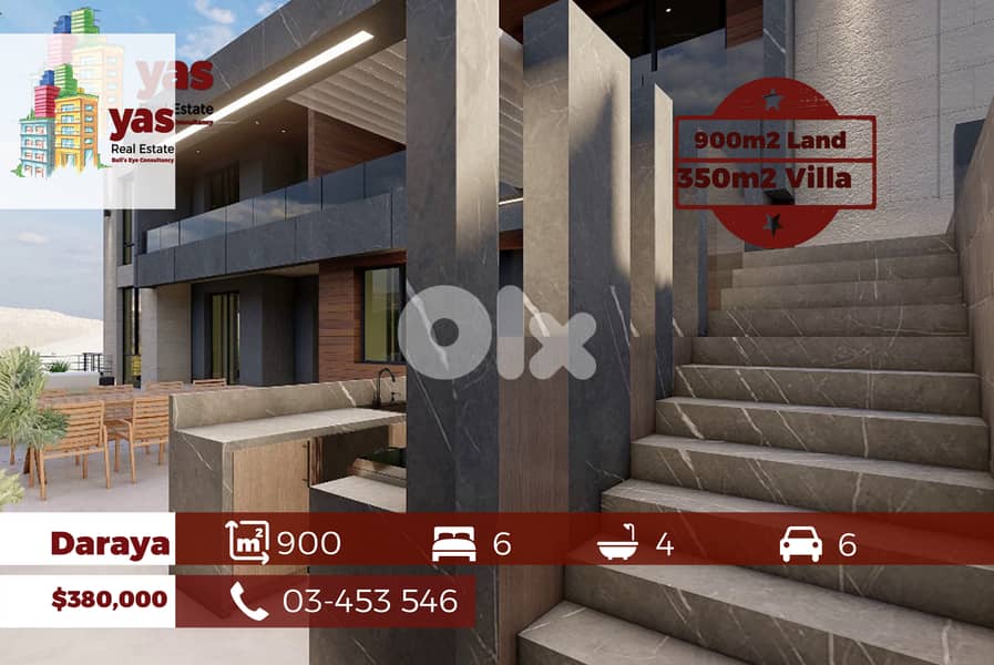 Daraya 900m2 | 350m2 Villa | Troc Available | Garden Available |A 0