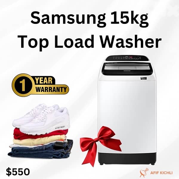 Campomatic Samsung 13-15-16kg TopLoad Washing Machine 1
