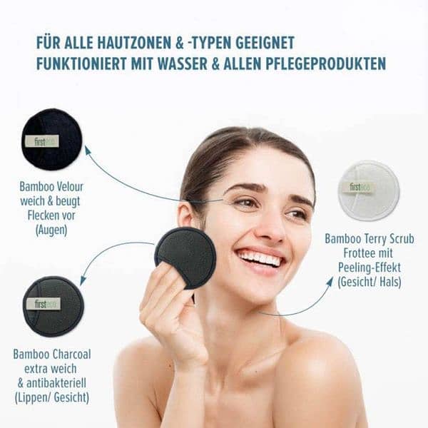 make-up remover pads , 15pc set washable 1