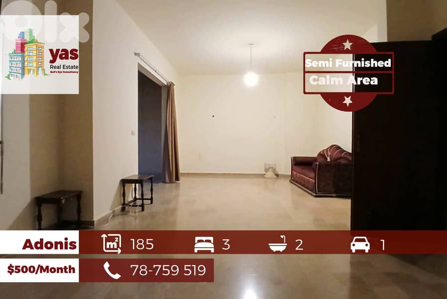 Adonis 185m2 | Semi Furnished | Rent | Calm Area | Catch | IV 0