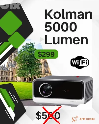 Kolman LED Projectors 5000 Lumens-Smart