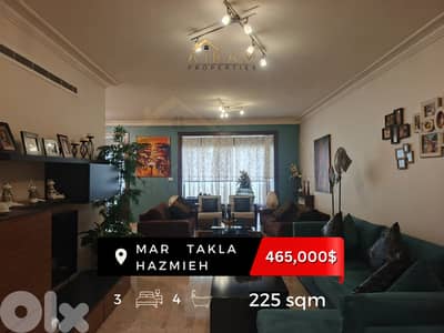 Mar Takla Hazmieh | 225 sqm | Prime Location