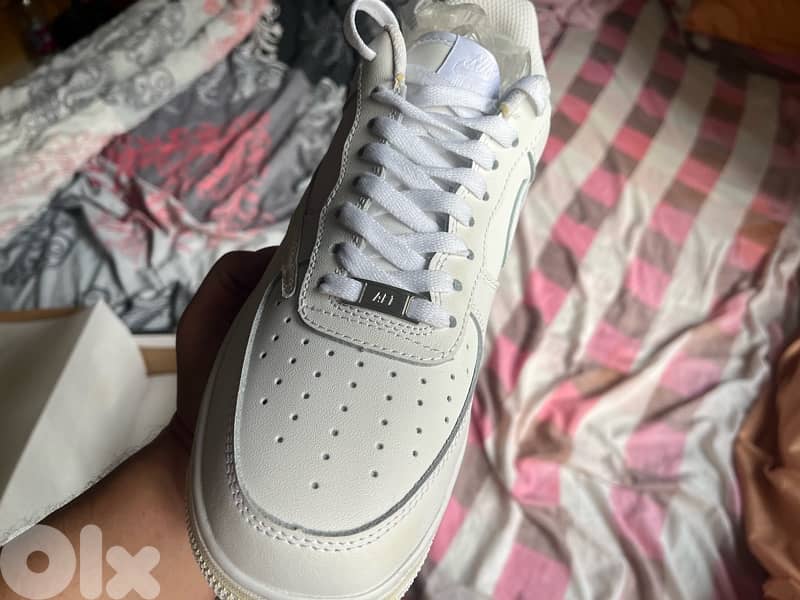 NEW Nike Shoes Air Force Beige and white lastpiece size 43 copy AAAA + 4