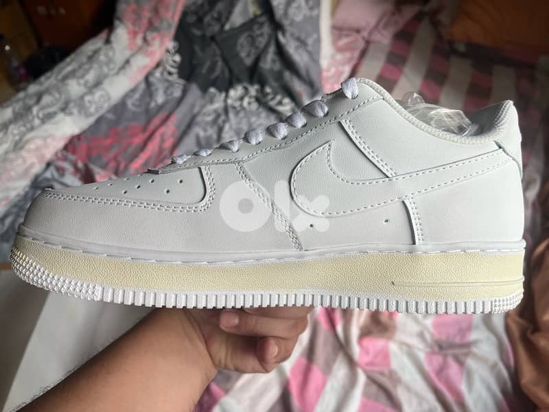 NEW Nike Shoes Air Force Beige and white lastpiece size 43 copy AAAA + 6