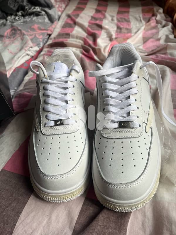 NEW Nike Shoes Air Force Beige and white lastpiece size 43 copy AAAA + 12