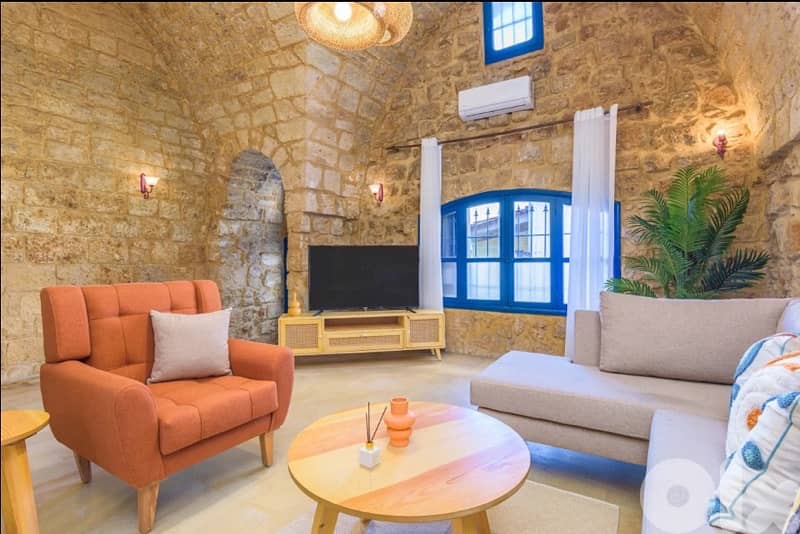 A charming stone-vaulted apartment in the heart of Batroun  for rent 0
